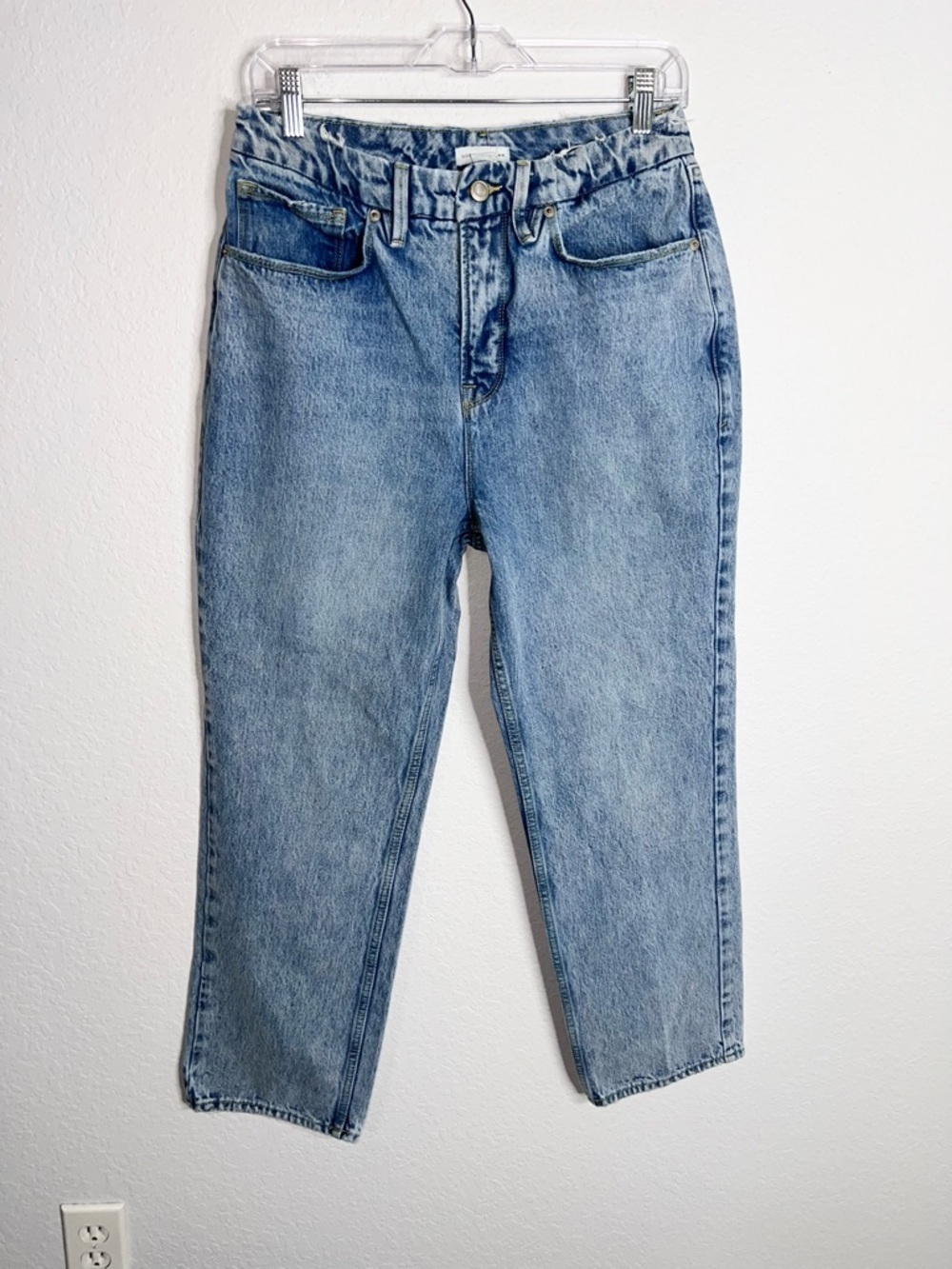 Good American Straight Jeans Women’s Size 8 29 90's Duster Blue 951 High Rise